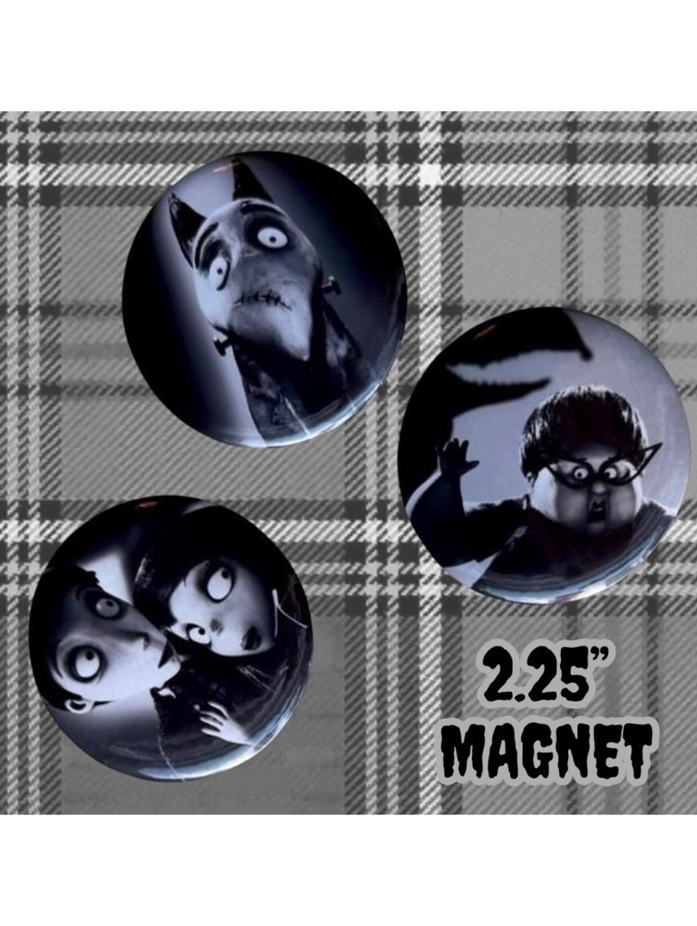 Frankenweenie Inspired 2.25" Handmade Magnet Set of 3 [COPY]